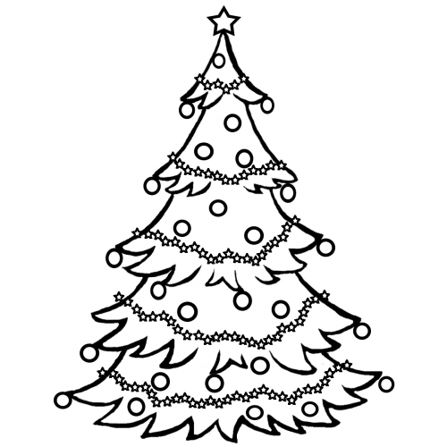 clip art line drawing of a tree - photo #43