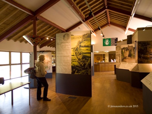 View of the display in the Offa’s Dyke Centre (Photo copyright Jim Saunders).